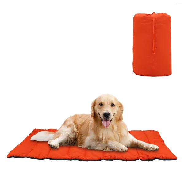 Kennels 112cm 68cm Cão grande para dormir leito de estimação Pet à prova d'água lavável com bolsa de armazenamento para viagens ao ar livre em casa