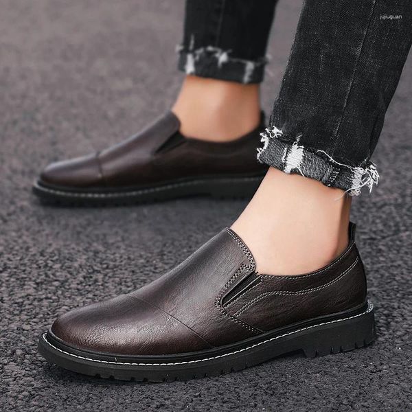 Scarpe casual maschile Trend Inghilterra Oxford Brand Formale Abito in pelle genuina uomini Fare Business Office Zapatos Hombre