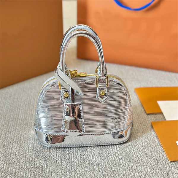 Designer Nano Handtasche Umhängetaschen Klassische Muscheltasche gegen Buchstaben Frauen tte Luxus Patent Lederhandtaschen Taschen Totes Handtasche für Dame