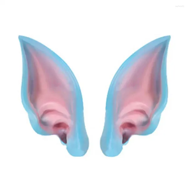 Decoração de partidos Latex elfs Ears suaves e ecologicamente corretos para pompa de cosplay adereços de 2 pcs Conjunto de Halloween para a pele elástica