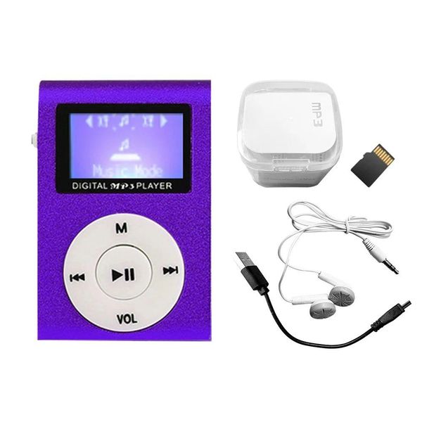 MP3 MP4 Player Player Mini Portable Fashion Rechargable LCD SN Children USB 2.0 Sports с Clip Student Music 32GB Digital Gift DHQNM