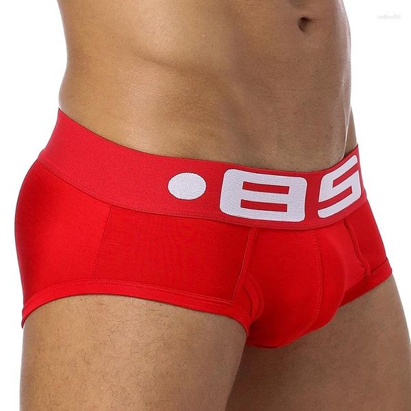 Underpants 85 Marke 50pc/Los Großhandel Männer Briefs bequeme Unterwäsche Männliche Höschen Baumwolle Schnell trockenes Mesh atmungsaktives Cueca