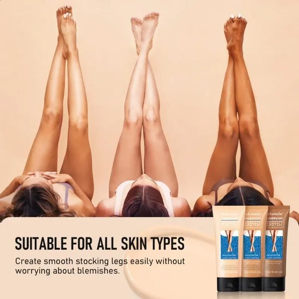 Airbrush Bein Make -up Feuchtigkeitsspendende Flüssigkörper Foundation gefälschte Bräunungslotion Hautpflege sogar Ton 118G 240327