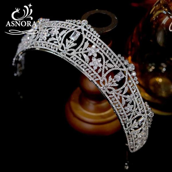 Gioielli per capelli per matrimoni Europei Queens Crown Crown Crystal Tiara Bridal Zircon Accessori serate per capelli Evening Gioielli Anniversario di matrimonio L46