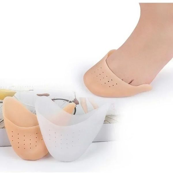 Ponto de pé de 1 pAir Point para sapatos de dança de balé Protetor de ponta com o ar buraco sola de abate de choques inserções de silicone