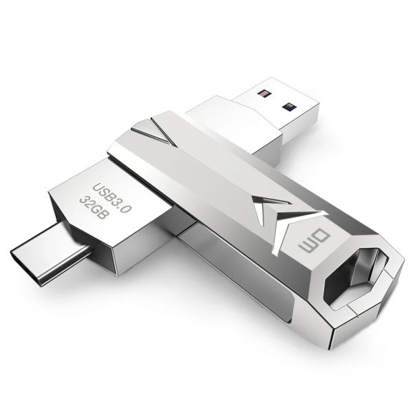 Karten DM PD098 USB3.0 Flash -Laufwerk zum typec otg Metal Pen Drive Key USB C Flash Disk Hochgeschwindigkeit Pendrives 128G Speicher USB -Stick