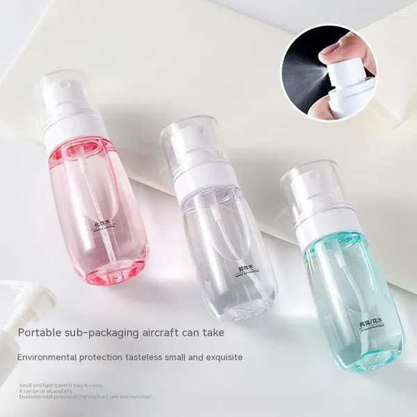 Garrafas de armazenamento 80 ml de névoa fina com o frasco de spray de beleza que fixa pequena amostra que dispensa protetor solar oral