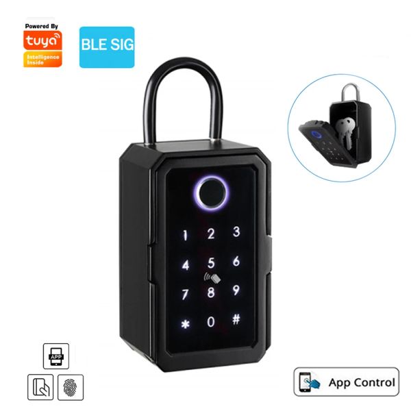 Lock Zemismart Tuya Ble Smart Key Box Lock Lock -отпечаток отпечатка отпечатка двери блокировки блокировки блокировка