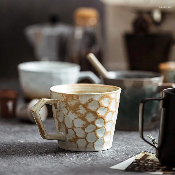 Tazze versare tazza di caffè da caffè latte per latte ceramica ceramica marchio retrò squisito brocca a vapore