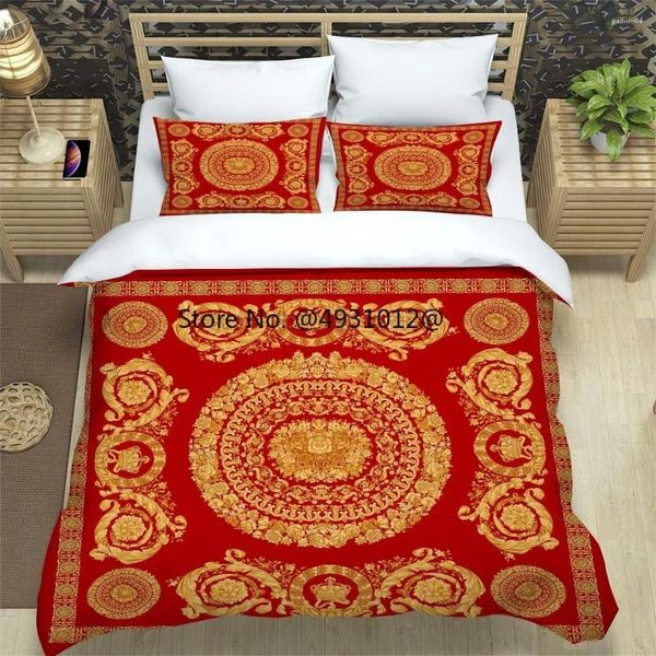 Conjuntos de cama Conjunto de luxo Decoração de quarto dourado preto Decoração de edredão de colcha macia Tampa de edredão lindos Texteis domésticos Presentes de crianças presentes