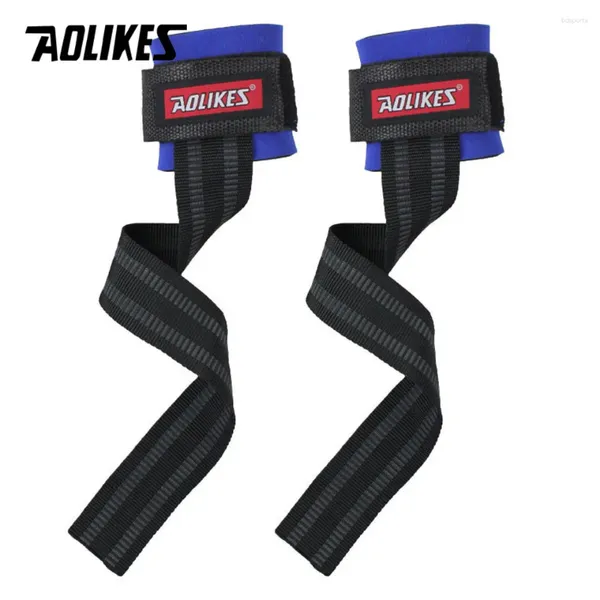 Handgelenksunterstützung Aolikes 2pcs/Lot Fitnessstudio Sport Armband Fitness Hanteln Trainingsbänder Wrap