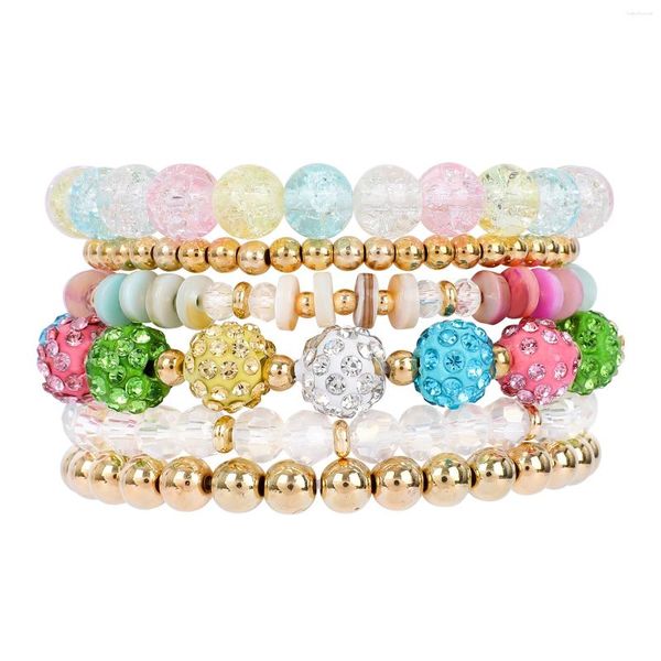 Strand Ideajoy colorate perle di vetro Bracciale in stile bohémien per donne temperamento affascinante regalo all'ingrosso