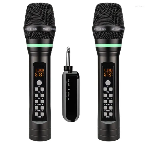 Микрофоны D300 Беспроводная микрофона конференция конференция Home Mobile Phone Live Sound Card K Song Universal Microphone (два)