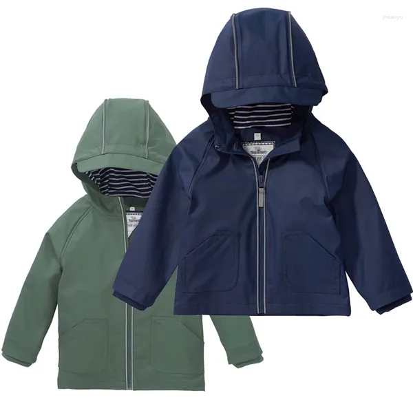 Ceket kapşonlu su geçirmez ceket kızlar pu yağmur erkek erkek ceket spor çocukları rüzgarlık açık plaj çocukları dış giyim kıyafetleri yağmurluk