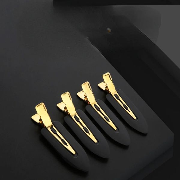 4pcs Neues nahtloses Make-up-Blattclip Liu Seaside Clip Gold-plattierter Luxus-Haarclip-Friseur der Luxus-Haustierserie