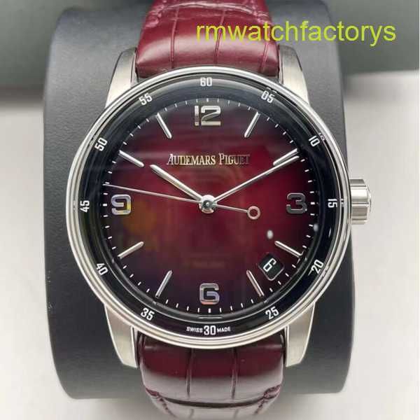 Perfect AP код первых часов 11,59 серия 15210BC Platinum Smoked Wine Red Mens Fashion Casual Busines