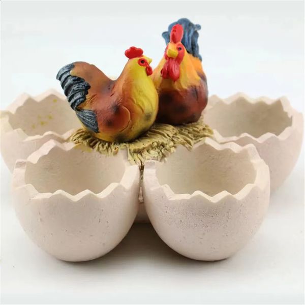 Creative Eggshell Flower Pot Chickenbird Nest Spot 5 Fioriere succulente fioriere da ginnastica decorativa per il giardino 240325