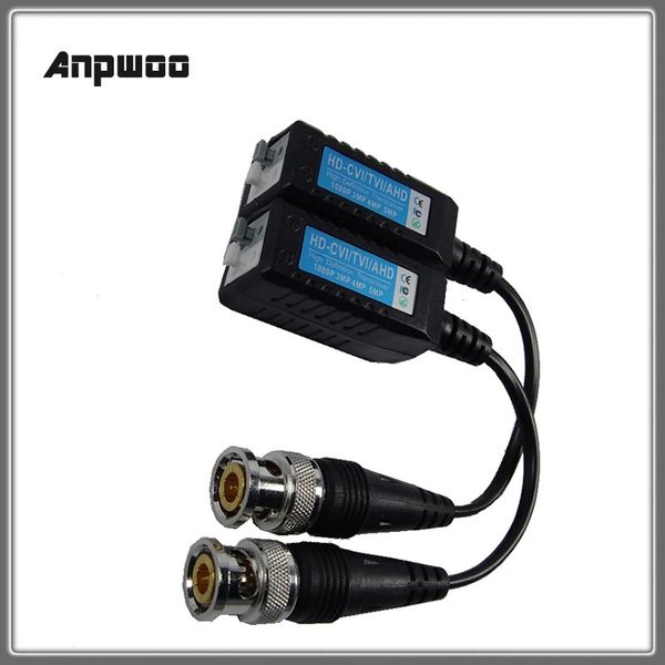 2pcs Video Balun Anpwoo 200c 200 m (660 Fuß) für HD CVI/AHD/TVI Twisted BNC CCTV Passive Transceiver Cat5 UTP für 2MP 3MP 4MP