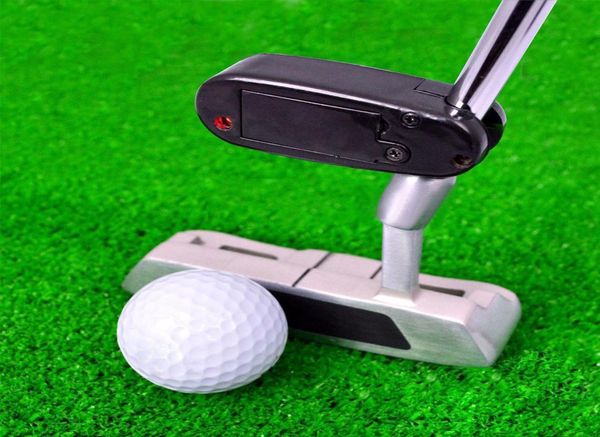 2017 Mini Black Golf Putter Laser Training Line Corrector Melhorar a ferramenta de ajuda Acessórios de prática de golfe1612276