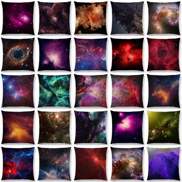 Cuscino 2024 Night Sky Gorge Nebula Colorful Galaxy Mysterious Universo Copritura Decorazioni per la casa Divano Custodia