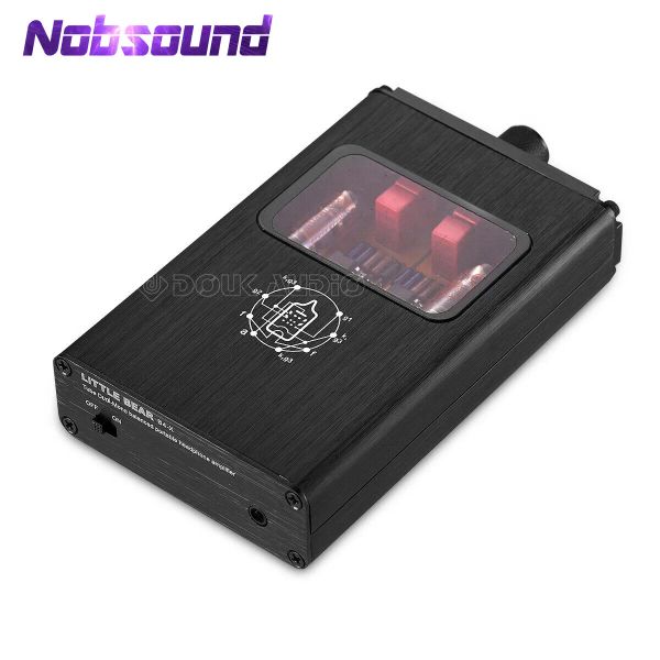 Amplificador Nobsound Little Bear B4x portátil Dualmono A Vacuum Tube Headphone Amplifier balanced BLK