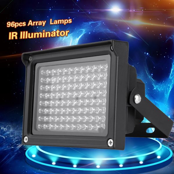 Accessoires 96 LEDs IR Illuminator Array Infrarot -Lampen Nachtsicht Außenwasser wasserdicht für CCTV -Überwachungskamera Fotografie Lampe