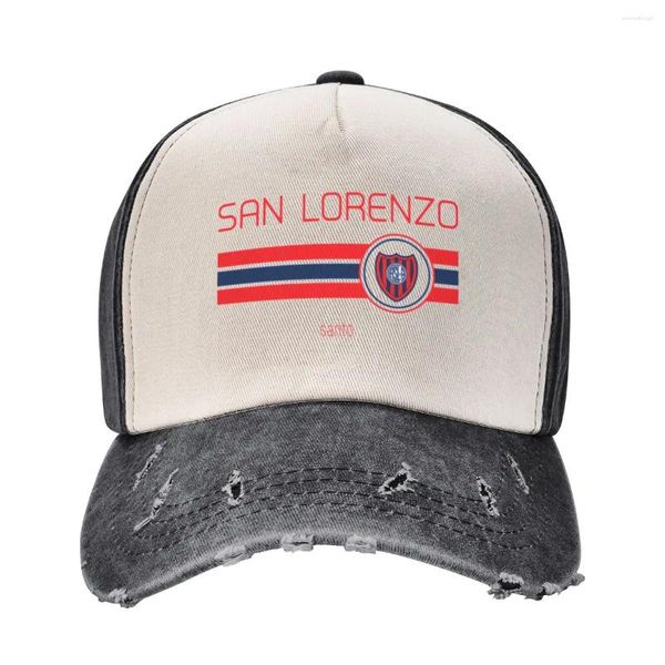 Ballkappen Superliga - San Lorenzo (Home Navy) Casual Cool Cool Ein gewaschener Baseballmütze Hut