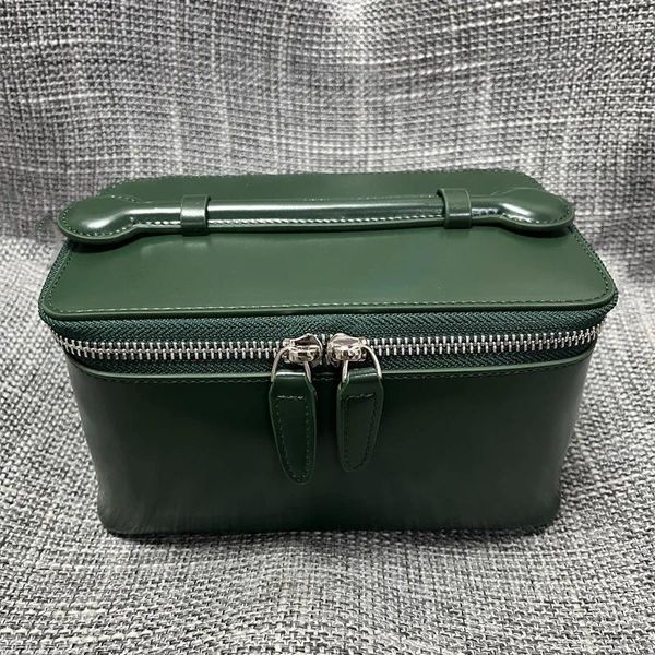 Kosmetische Taschen High-End-Kuhläden-Make-up-Tasche High-End-Kapazität mit tragbarem Reisebrief von Frauen Frauen