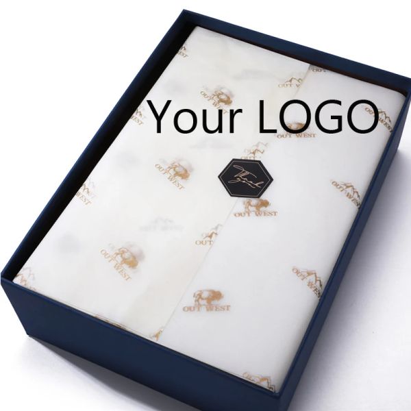 Papel personalizado logotipo de papel de embrulho de papel de papel