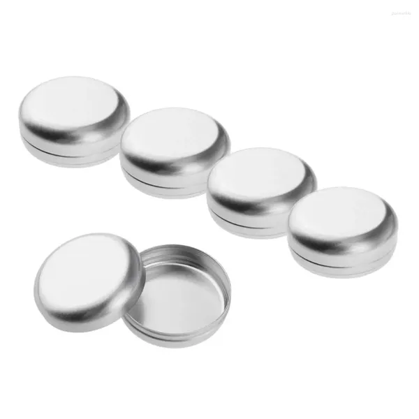 Lagerflaschen 5pcs 100 ml Aluminium Make -up -Töpfe leere kosmetische/Kerzen-/Gewürzdosengläser