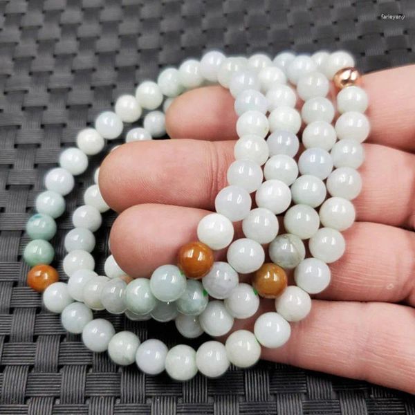 Strand Jade Ball 8 мм круглые бусинки 108 браслет многокругают