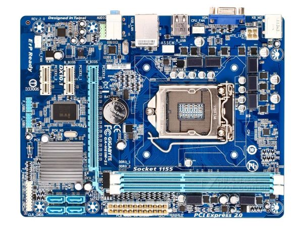 Материнские платы Gigabyte GAH61MS1 Оригинальный бассейн LGA 1155 DDR3 H61MS1 16 ГБ поддержка I3 I5 I7 H61 Плат