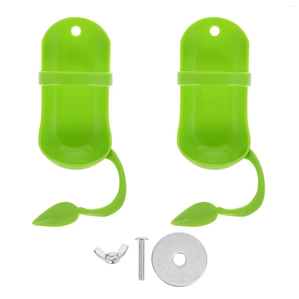 Outros pássaros suprimentos 2 PCs Caixa de comida Papagista de papel peixe Toys Pet Parrots Pássaros de plástico Ferty Feeding Ferramentas de alimentação