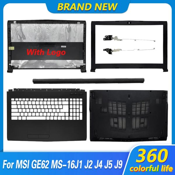 Casi Nuovo laptop LCD Cover posteriore/cornice frontale/cerniere/Palmrest/Bottom Case per MSI GP62 6QG GV62 GL62 6QF GP62MVR MS16J9 GP62MVR GL62M