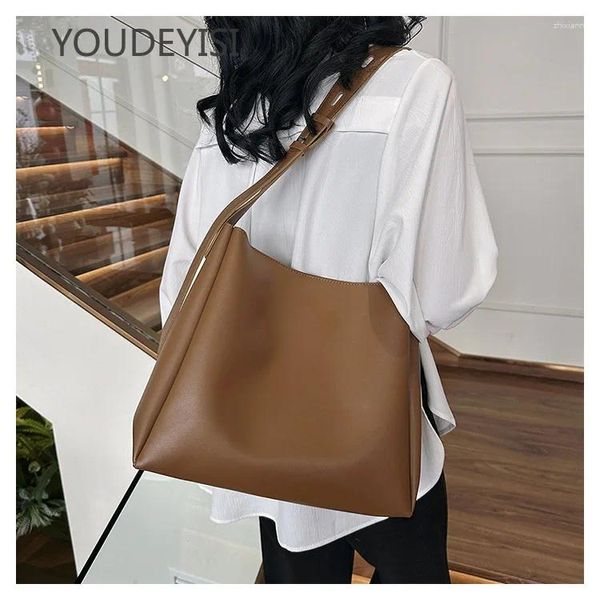 Bolsas de ombro YouDeyisi Black Tote Bag: Bolsa feminina Autumn e Winter Fashion Fashion Capacidade de um ombro de um ombro para viajar