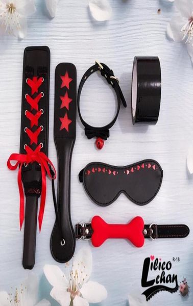 Giocattoli sessuali per uomini schiavi porno collana collana whip bocchetta gag giochi di sesso bdsbondage set giocattolo per adulti sexy lingerie57987278397506