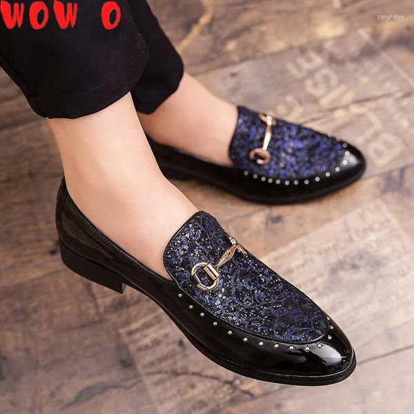 Freizeitschuhe Outdoor Business Formal Dress Men Leder Loafer Hochzeitsflats Designer Büro Oxford für