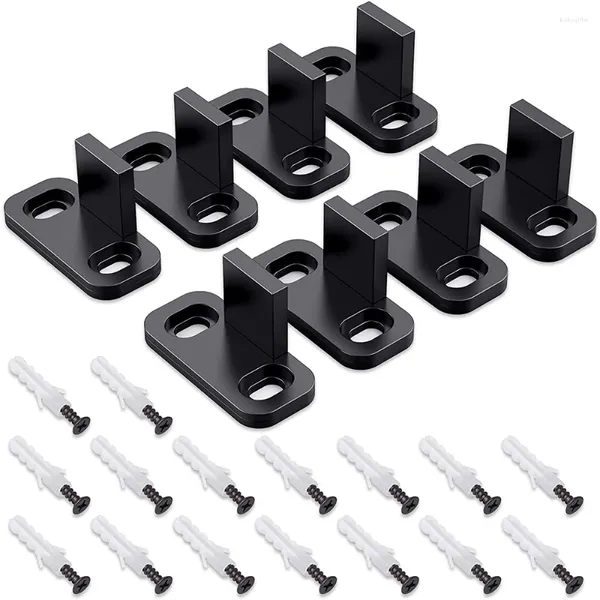 Schalen 8 Teile schieben Scheunentürboden Guides Closet Hardware Plastik einfacher unterer Spur Guide