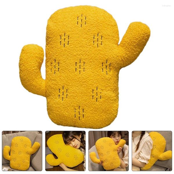 Tappeti adorabili soffici cactus throw cuscino cartone animato peluche pluscole ripieno