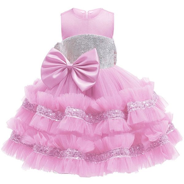Schöne Minze Pink Jewel Girl's Birthday/Party Kleider Girl's Festzugskleider Blumenmädchenkleider Mädchen Alltagsrocks Kinder tragen SZ 2-10 D406214