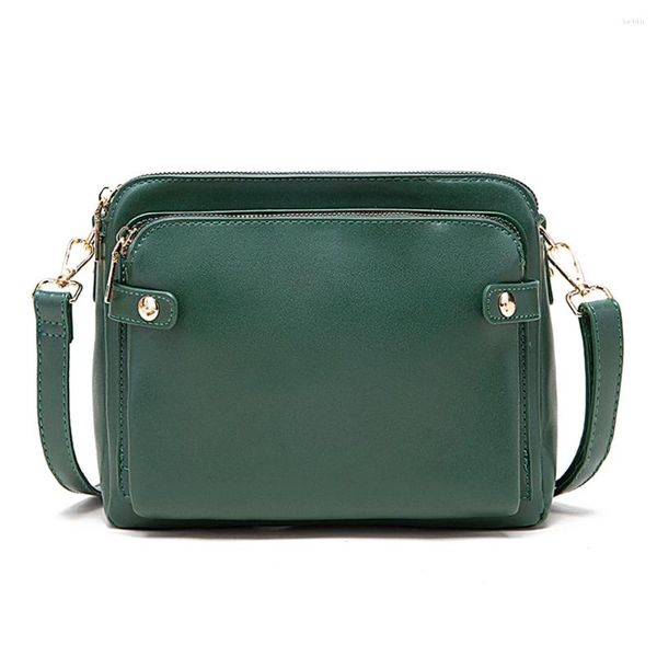 Sacchetti da sera La borsa a tracolla da donna con slot di carta retrò Crossbody PU in pelle Waterproof Viaggia a più scomparti