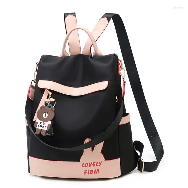 Taillenbeutel Rucksack für Frauen Nylon Computer-Rucksäcke Anti-Diebstahl wasserdichte Tasche Fashion Laptop Oxford School Student Teenage