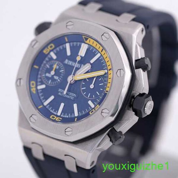 AP Brand Owatch Epic Royal Oak Offshore 26703ST MENS Precision Blue Plate Blue Plate Mechanic Mechanical Swiss Orologio sport di lusso famoso orologio sportivo di lusso