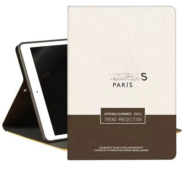 Case di tablet PC Herm Designer per iPad Pro11 iPad10.9 iPad10.2 10,5 dimensioni AIR123 iPad5 6 7 8 9 10 Mini4-5-6 TPU Lettere di stampa in pelle TPU Porta di lusso