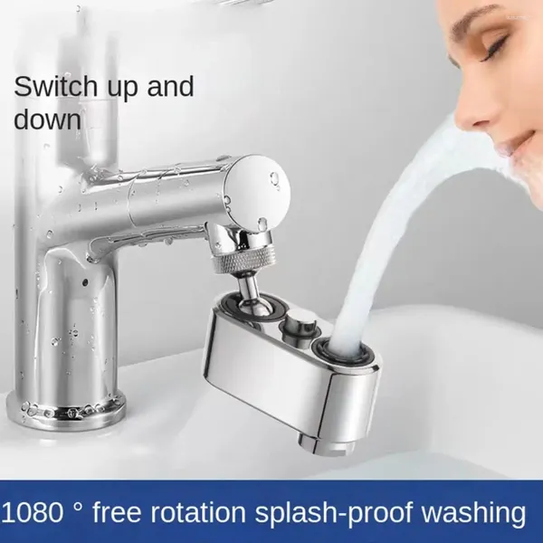 Rubinetti del lavandino del lavandino filtro estensione del rubinetto da 1080 gradi a rotazione a rotazione della bolla tazzine cucine cucina aeratore