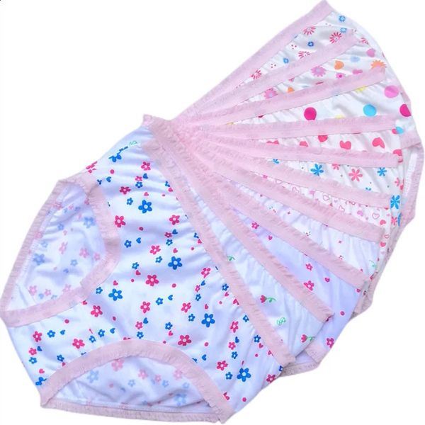 6pcs Kid Kurzer Unterwäsche Mädchen Blumen Nette Cartoon Prinzessin Gemälde Unterhosen Größe 100-150 Kinder Baumwolle weiche Dünn-Briefs 240329