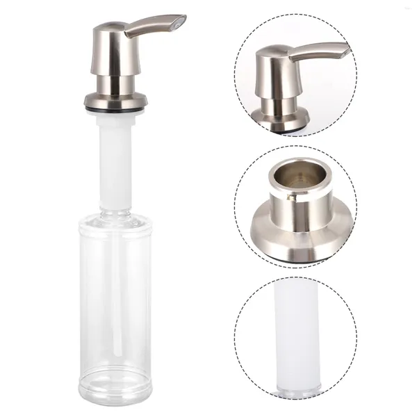 Dispensador de sabão líquido dispensadores de cozinha acessórios para banheiro espuma bomba manual loção plástica manual de parede montado suporte