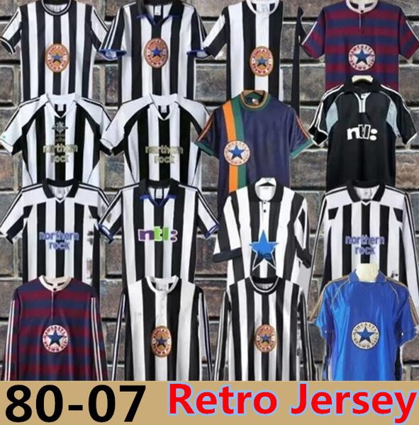 80 85 95 96 97 99 00 01 03 04 05 06 Neue Schlösser NUFC Shearer Retro Soccer Trikots Hamann Shearer Pinas 1993 1980 82 United Owen Classic Football Shirts Ginola Long Sleeves