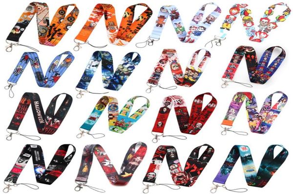 Keychains Lanyards Classic Horror Movie Scream Neck Straps ID Abzeichenhalter Anhänger Keyring Charm Handy Cosplay Keychain Geschenk 4945892