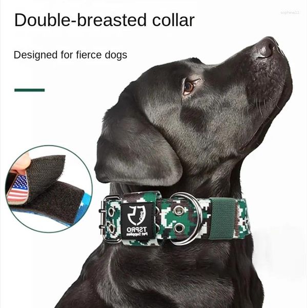 Collari di cani Collari a prova di esplosione medio e grande collare set greyhound Labrador Doberman Dogs Accessori Correa Perro Pet Forniture